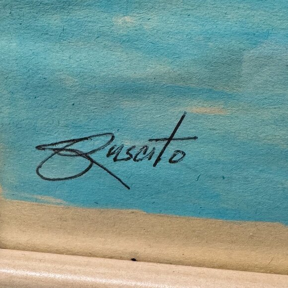 Original Mallard Duck Art Watercolor Drawing Signed Buscito Framed 8x10 - Picture 2 of 10